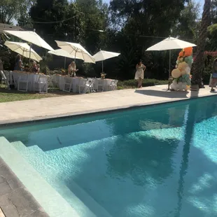 Table umbrella set ups!