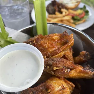 Delicious honey garlic wings.