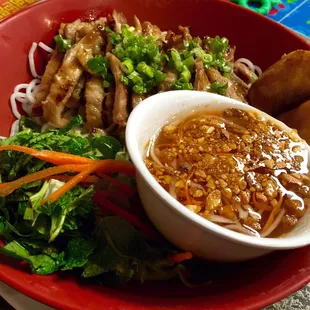 Pork vermicelli. Pork was a lil overcooked otherwise tasty dish