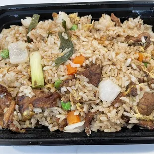 Hong Kong fried rice with beef