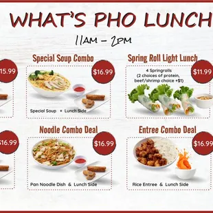 Our Lunch Special. Everyday from 11am - 2pm