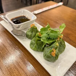 Spinach Dumplings ($7.50)