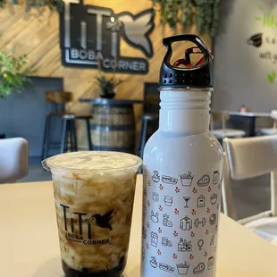 Brown sugar boba milk tea