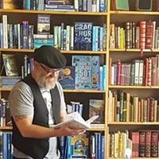 Jason Witter reads from his book at our open mic event!