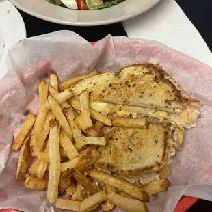 two plates of food