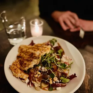 Pear and Radicchio Salad with Chicken