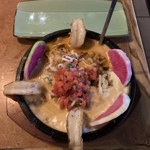 Seafood molcajete