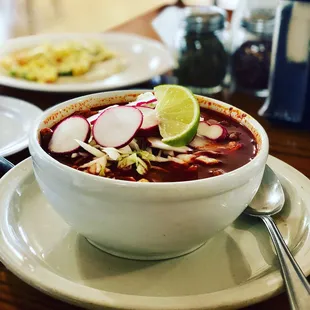 Pozole!! Sooo good. Only on the weekends