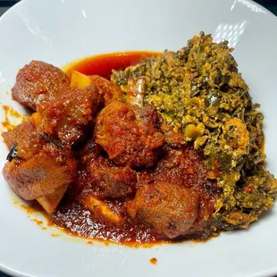 Egusi Soup with Goat