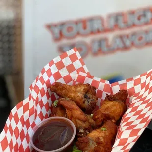 Honey barbecue wings