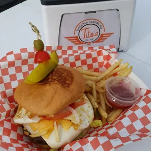 Latin American Burger Combo