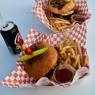 Two of Tito's Mighty Burger