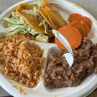 Tacos Al Vapor plate with 3D fork!