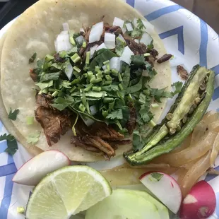 The taco carnitas was sooo good