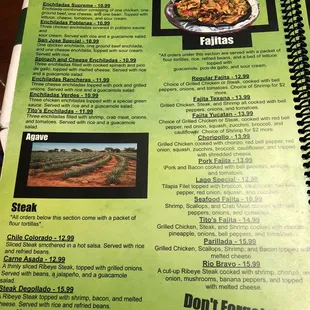 menu, pizza