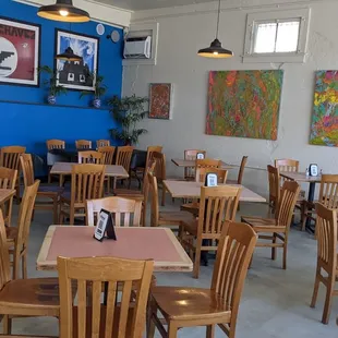 Inside dining area