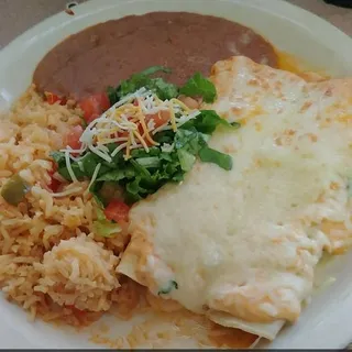 Chipotle Cream Enchiladas Plate