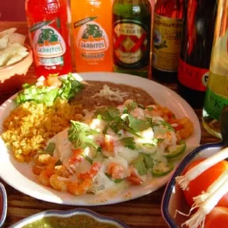 Enchiladas de Camaron Plate