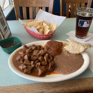 Carne Guisada Plate