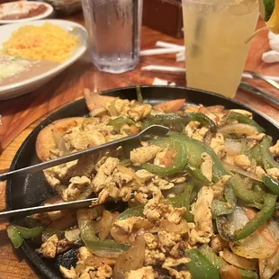 Chicken Fajitas Cadillac Margarita