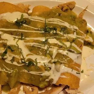 Chicken enchiladas