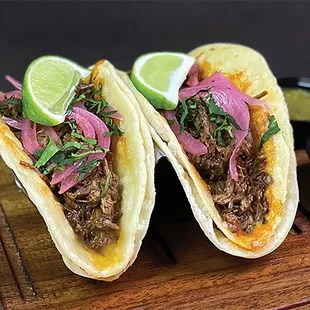 Barbacoa Beef Tacos, the off-menu special through March 2025.