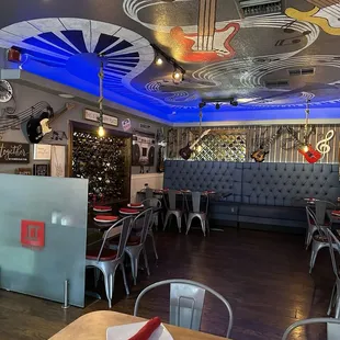 Inside seating area