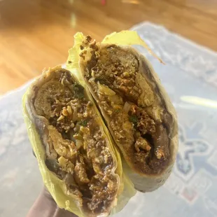Chorizo breakfast burrito!