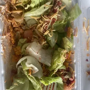 Taco Salad , no salad dressing smh.