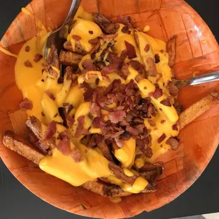 Cheese bacon fries!