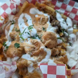 Surf and turf nacho fries