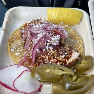 Taco of the day - chicken mole. Amazing! Wish I had ordered 4. I hope they make this one often or add it to the menu.