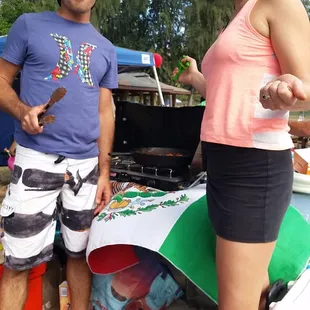 Lovely owners hard at work