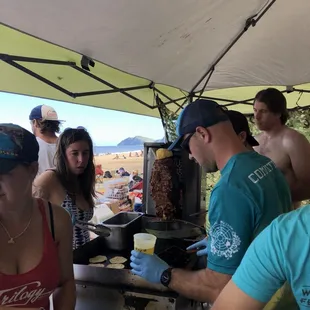 Secret Taco location, private event! You think that guy in the hat looks good..won best butt contest at the KK Tournament! Ask for Tio Pedro
