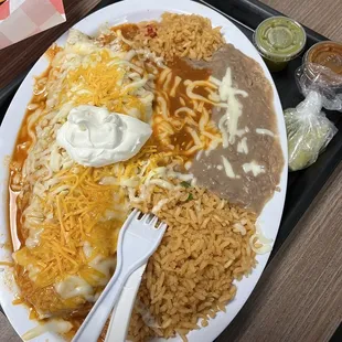 Steak Burrito Plate
