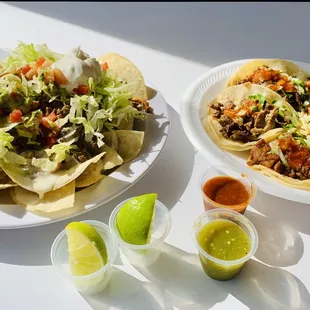 Nachos and tacos