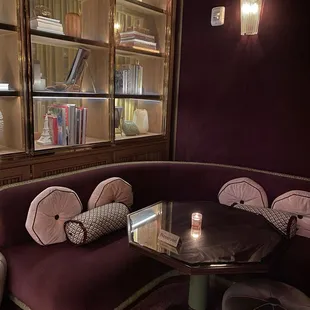 Cozy corner of the bar