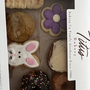 a variety of pastries