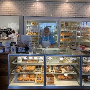 Some of the donuts inside display