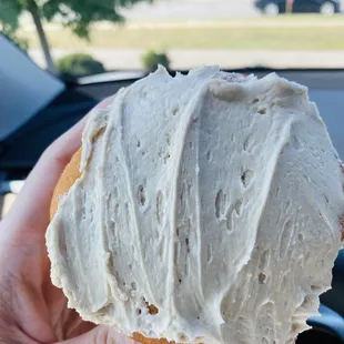 Maple frosted, fluff filled