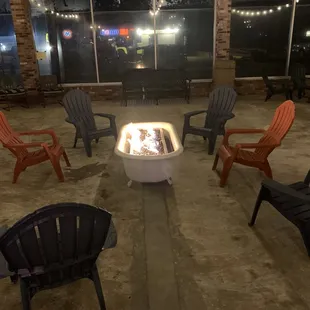 Flaming claw foot tub!