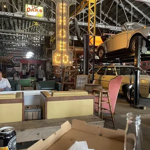 the inside of a restaurant