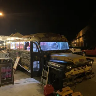 The Magic Bus Food Truck had great food like burgers and fresh cut fries made inside of a vintage bus! Delicious