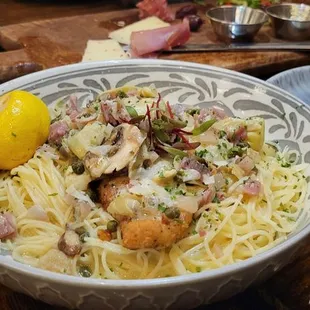 Special chicken piccatta, delicious!