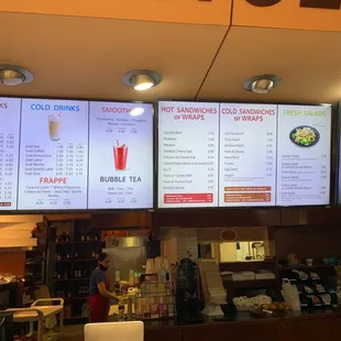 menus and prices