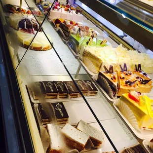 a variety of desserts