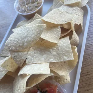 Mf'in Tostitos and microwaved cheese $18