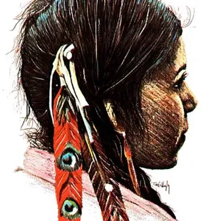 profile of a native american woman