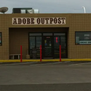 the front of adobe outpost