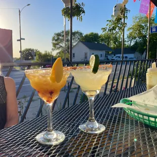 Mango Margarita and Lime Margarita